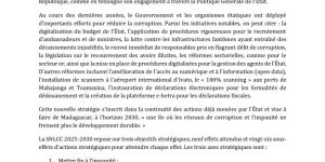 Madagascar adopte une nouvelle Stratégie Nationale de Lutte Contre la Corruption